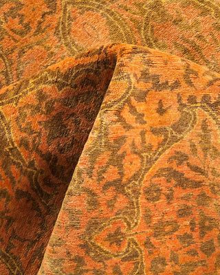 Traditional Mogul Yellow Wool Area Rug 6' 4" x 8' 10" - Solo Rugs