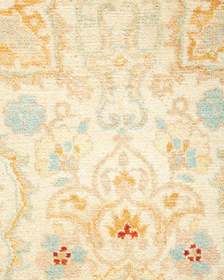 Traditional Mogul Ivory Wool Area Rug 8' 1" x 10' 5" - Solo Rugs