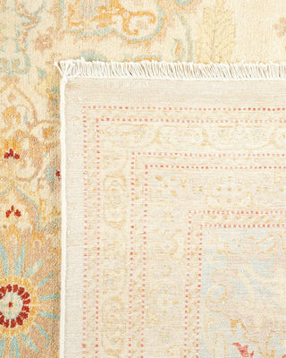 Traditional Mogul Ivory Wool Area Rug 8' 1" x 10' 5" - Solo Rugs