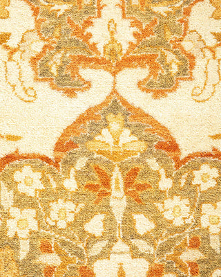 Traditional Mogul Ivory Wool Area Rug 8' 2" x 9' 10" - Solo Rugs