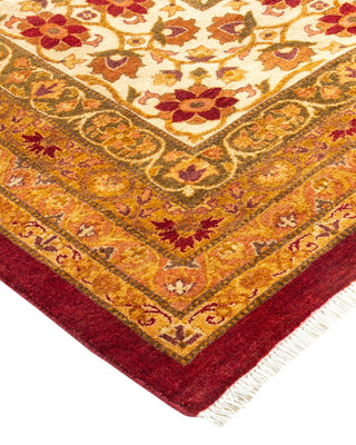 Traditional Mogul Red Wool Area Rug 8' 2" x 10' 1" - Solo Rugs