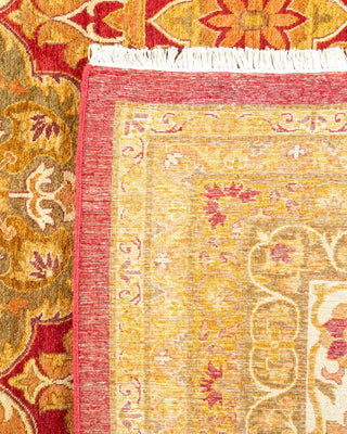 Traditional Mogul Red Wool Area Rug 8' 2" x 10' 1" - Solo Rugs