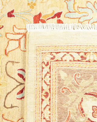 Traditional Mogul Ivory Wool Area Rug 8' 0" x 10' 0" - Solo Rugs