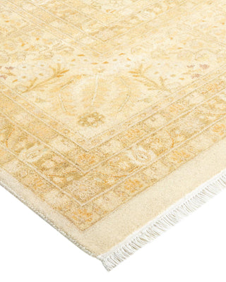 Traditional Mogul Ivory Wool Area Rug 8' 2" x 9' 10" - Solo Rugs