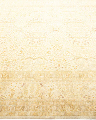 Traditional Mogul Ivory Wool Area Rug 8' 2" x 9' 10" - Solo Rugs