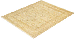 Traditional Mogul Ivory Wool Area Rug 8' 2" x 9' 10" - Solo Rugs