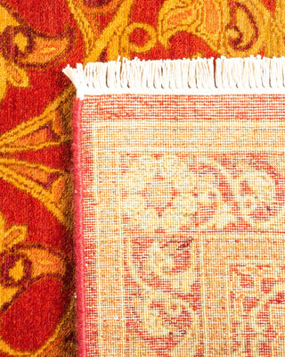 Traditional Mogul Orange Wool Runner 2' 6" x 10' 4" - Solo Rugs