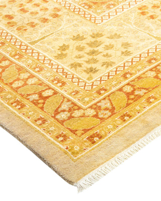 Traditional Mogul Ivory Wool Area Rug 8' 2" x 10' 5" - Solo Rugs