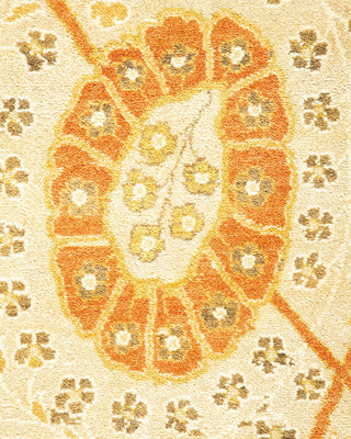 Traditional Mogul Ivory Wool Area Rug 8' 2" x 10' 5" - Solo Rugs