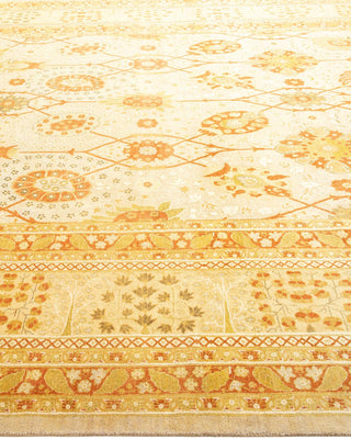 Traditional Mogul Ivory Wool Area Rug 8' 2" x 10' 5" - Solo Rugs