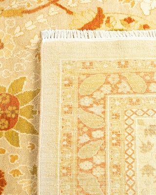 Traditional Mogul Ivory Wool Area Rug 8' 2" x 10' 5" - Solo Rugs