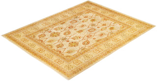 Traditional Mogul Ivory Wool Area Rug 8' 2" x 10' 5" - Solo Rugs