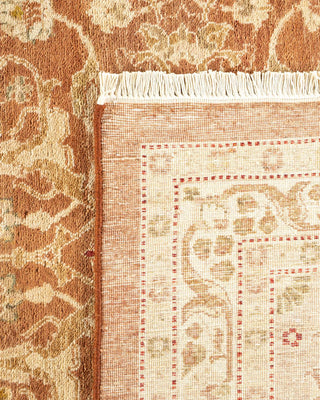 Traditional Mogul Yellow Wool Area Rug 9' 2" x 12' 2" - Solo Rugs