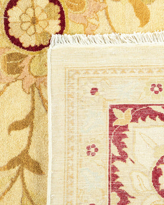 Traditional Mogul Ivory Wool Area Rug 9' 1" x 11' 10" - Solo Rugs