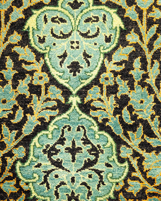 Traditional Mogul Black Wool Runner 2' 7" x 13' 4" - Solo Rugs