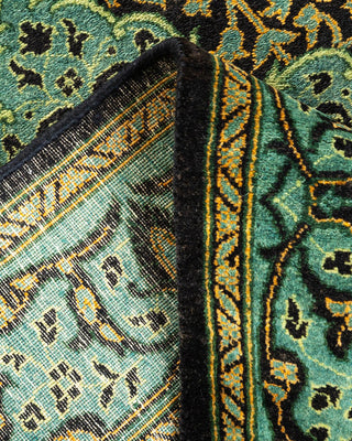 Traditional Mogul Black Wool Runner 2' 7" x 13' 4" - Solo Rugs
