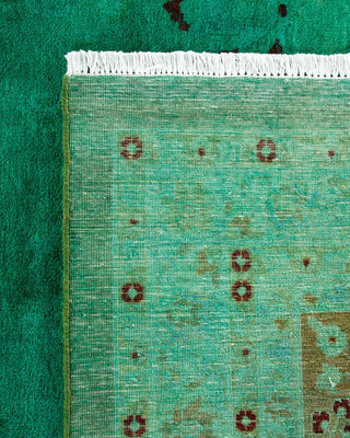 Fine Vibrance, One-of-a-Kind Handmade Area Rug - Green, 15' 6" x 12' 3" - Solo Rugs