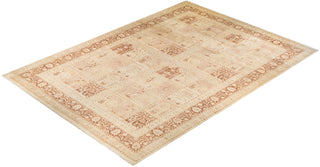 Traditional Mogul Ivory Wool Area Rug 12' 5" x 17' 10" - Solo Rugs