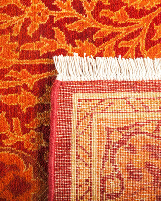 Traditional Mogul Orange Wool Runner 2' 7" x 13' 4" - Solo Rugs