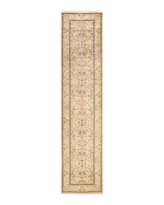 Traditional Mogul Ivory Wool Runner 2' 6" x 11' 3" - Solo Rugs