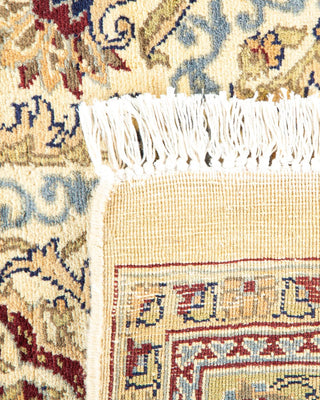 Traditional Mogul Ivory Wool Area Rug 7' 10" x 10' 2" - Solo Rugs