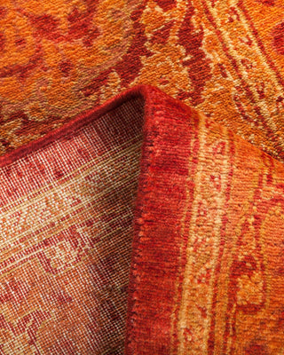 Traditional Mogul Orange Wool Runner 2' 7" x 13' 2" - Solo Rugs