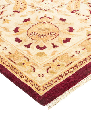 Contemporary Eclectic Red Wool Area Rug 8' 1" x 10' 3" - Solo Rugs