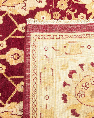 Contemporary Eclectic Red Wool Area Rug 8' 1" x 10' 3" - Solo Rugs