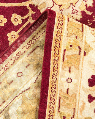 Contemporary Eclectic Red Wool Area Rug 8' 1" x 10' 3" - Solo Rugs
