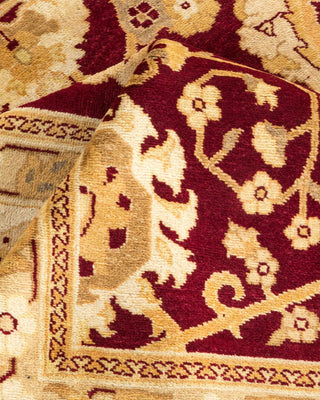 Contemporary Eclectic Red Wool Area Rug 8' 1" x 10' 3" - Solo Rugs