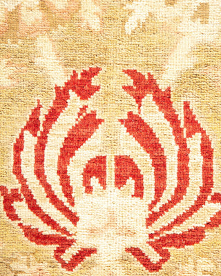 Contemporary Eclectic Green Wool Area Rug 7' 10" x 10' 1" - Solo Rugs