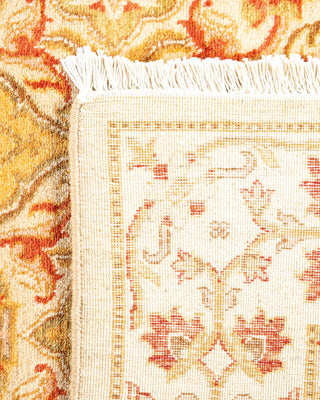 Traditional Mogul Ivory Wool Runner 2' 7" x 13' 8" - Solo Rugs
