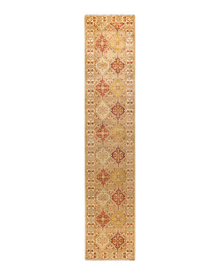 Traditional Mogul Ivory Wool Runner 2' 7" x 13' 8" - Solo Rugs
