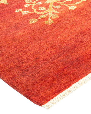 Contemporary Eclectic Red Wool Area Rug 8' 2" x 10' 0" - Solo Rugs