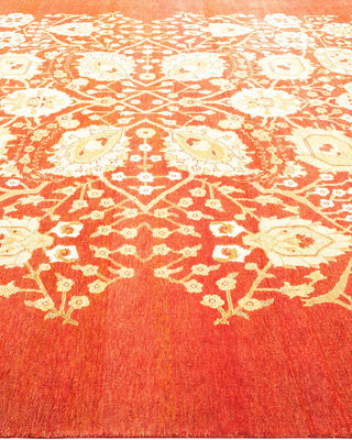 Contemporary Eclectic Red Wool Area Rug 8' 2" x 10' 0" - Solo Rugs