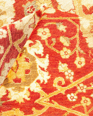 Contemporary Eclectic Red Wool Area Rug 8' 2" x 10' 0" - Solo Rugs