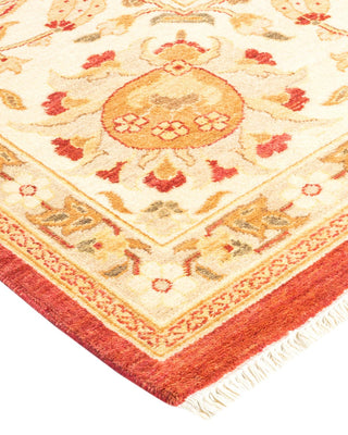 Contemporary Eclectic Red Wool Area Rug 8' 2" x 10' 1" - Solo Rugs