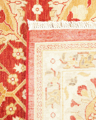 Contemporary Eclectic Red Wool Area Rug 8' 2" x 10' 1" - Solo Rugs