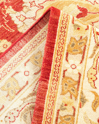 Contemporary Eclectic Red Wool Area Rug 8' 2" x 10' 1" - Solo Rugs