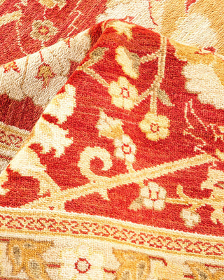 Contemporary Eclectic Red Wool Area Rug 8' 2" x 10' 1" - Solo Rugs