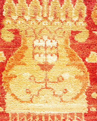 Contemporary Eclectic Red Wool Area Rug 8' 2" x 10' 1" - Solo Rugs
