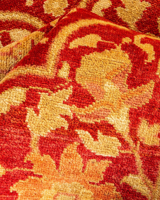 Contemporary Eclectic Red Wool Area Rug 8' 2" x 10' 1" - Solo Rugs