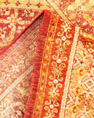 Contemporary Eclectic Red Wool Area Rug 8' 3" x 9' 10" - Solo Rugs