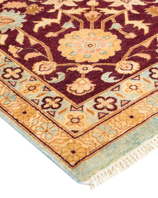 Contemporary Eclectic Light Blue Wool Area Rug 8' 9" x 11' 9" - Solo Rugs