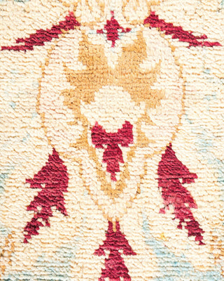 Contemporary Eclectic Light Blue Wool Area Rug 8' 9" x 11' 9" - Solo Rugs