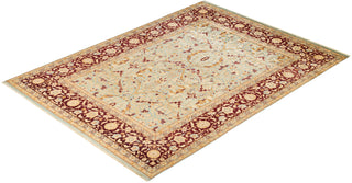 Contemporary Eclectic Light Blue Wool Area Rug 8' 9" x 11' 9" - Solo Rugs