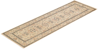 Traditional Mogul Ivory Wool Runner 2' 7" x 8' 4" - Solo Rugs