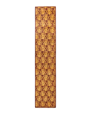 Traditional Mogul Red Wool Runner 2' 7" x 13' 1" - Solo Rugs