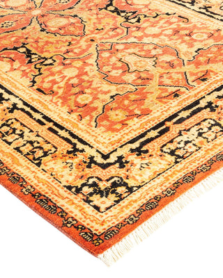 Traditional Mogul Orange Wool Runner 2' 8" x 12' 1" - Solo Rugs
