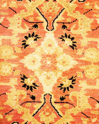 Traditional Mogul Orange Wool Runner 2' 8" x 12' 1" - Solo Rugs